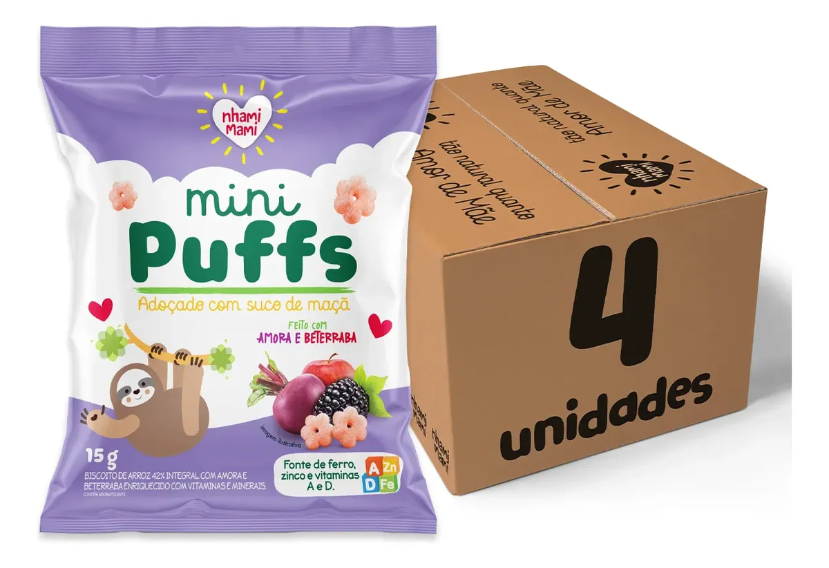 Mini Puffs Amora e Beterraba