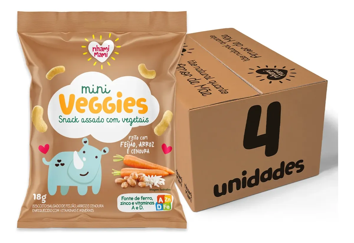 Mini Veggies Feijão e Cenoura